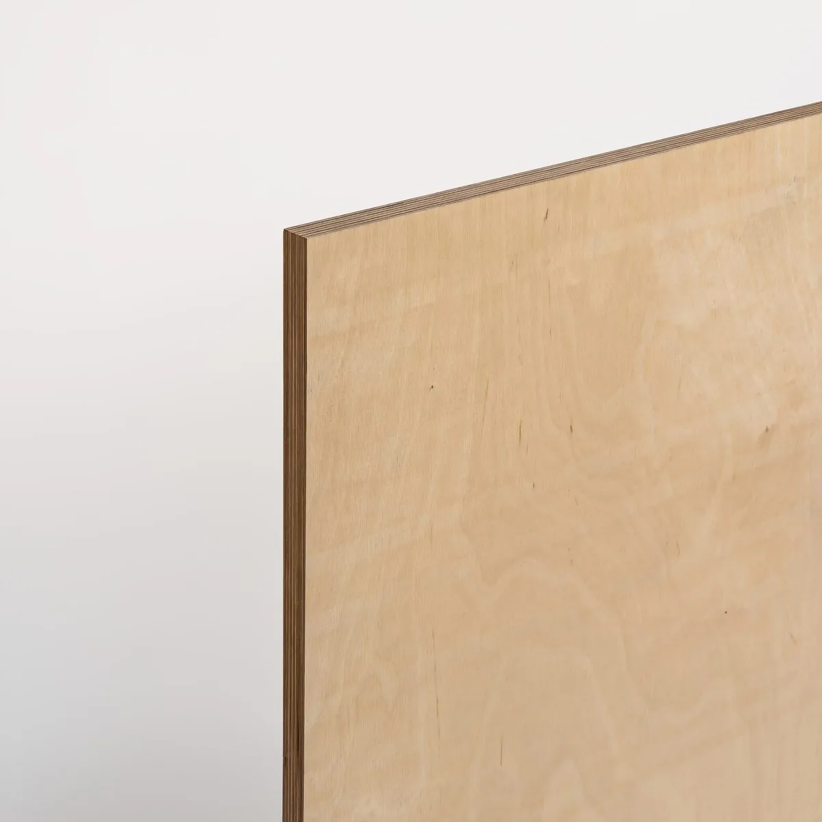 Unsanded plywood sheets in close-up
