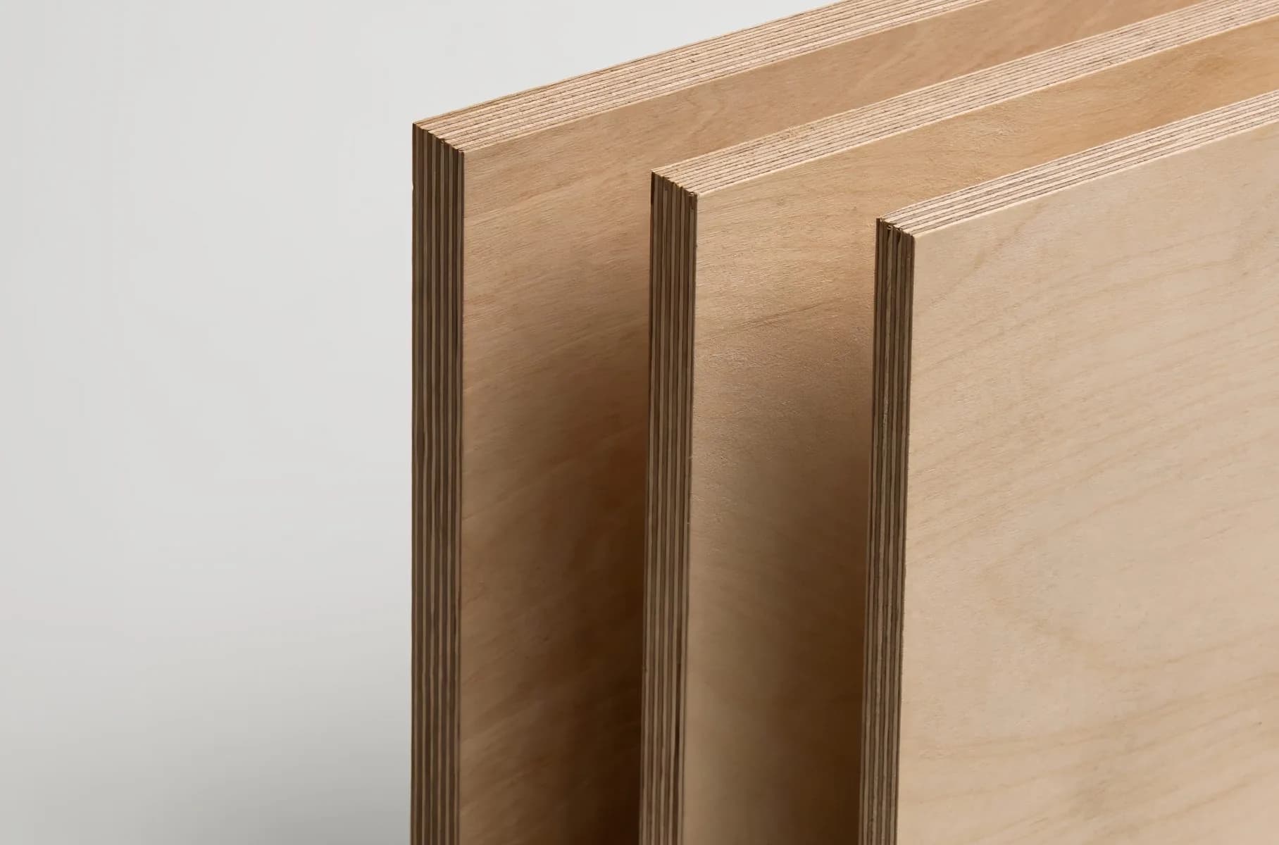 A weather-and-boil-proof plywood sheet in close-up